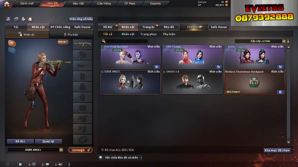 shop acc cf uy tin gia re